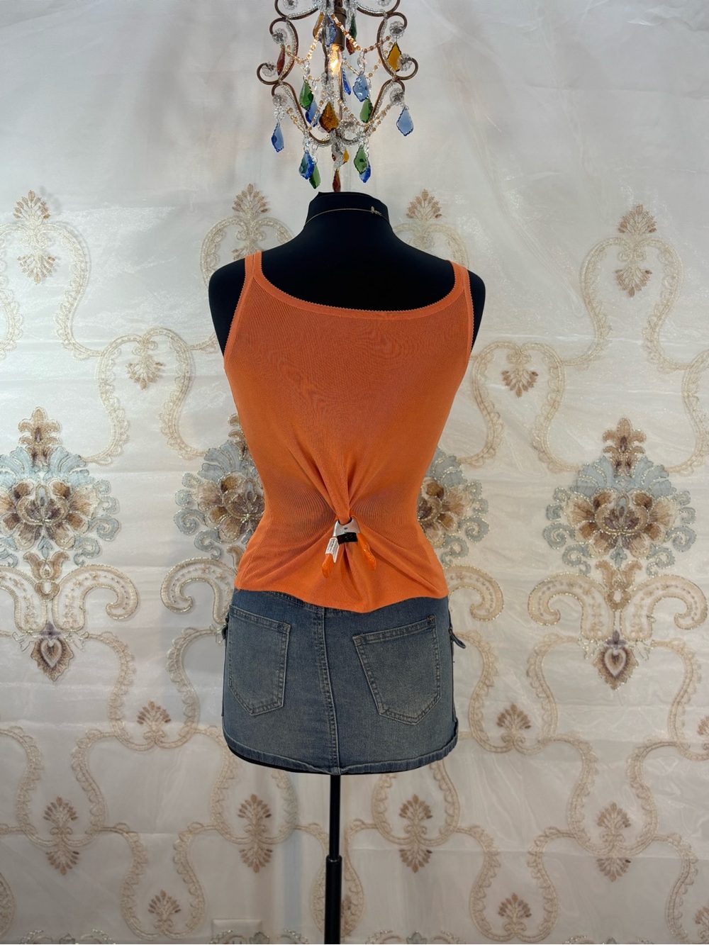✨Vintage Y2K Boho Orange Beaded Fairy Tank Top✨ - Picture 5 of 9